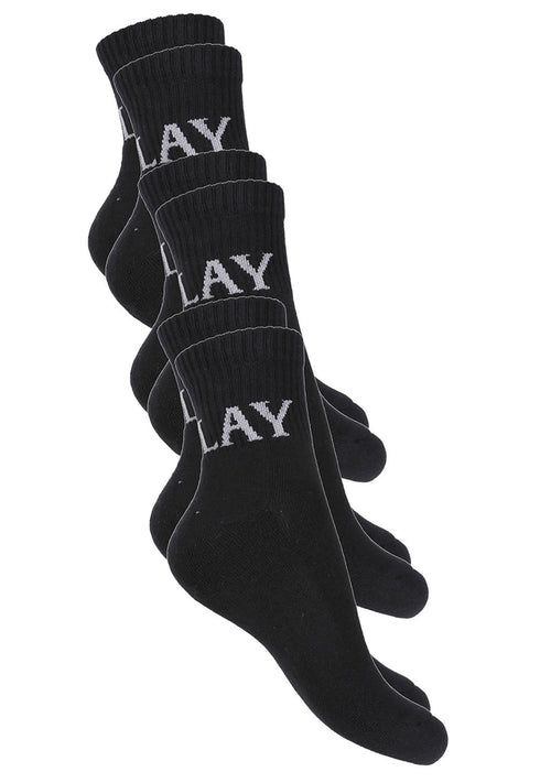 Pack 3 sock's for man מארז 3 זוגות גרביים שחורות ארוכות של ריפלי